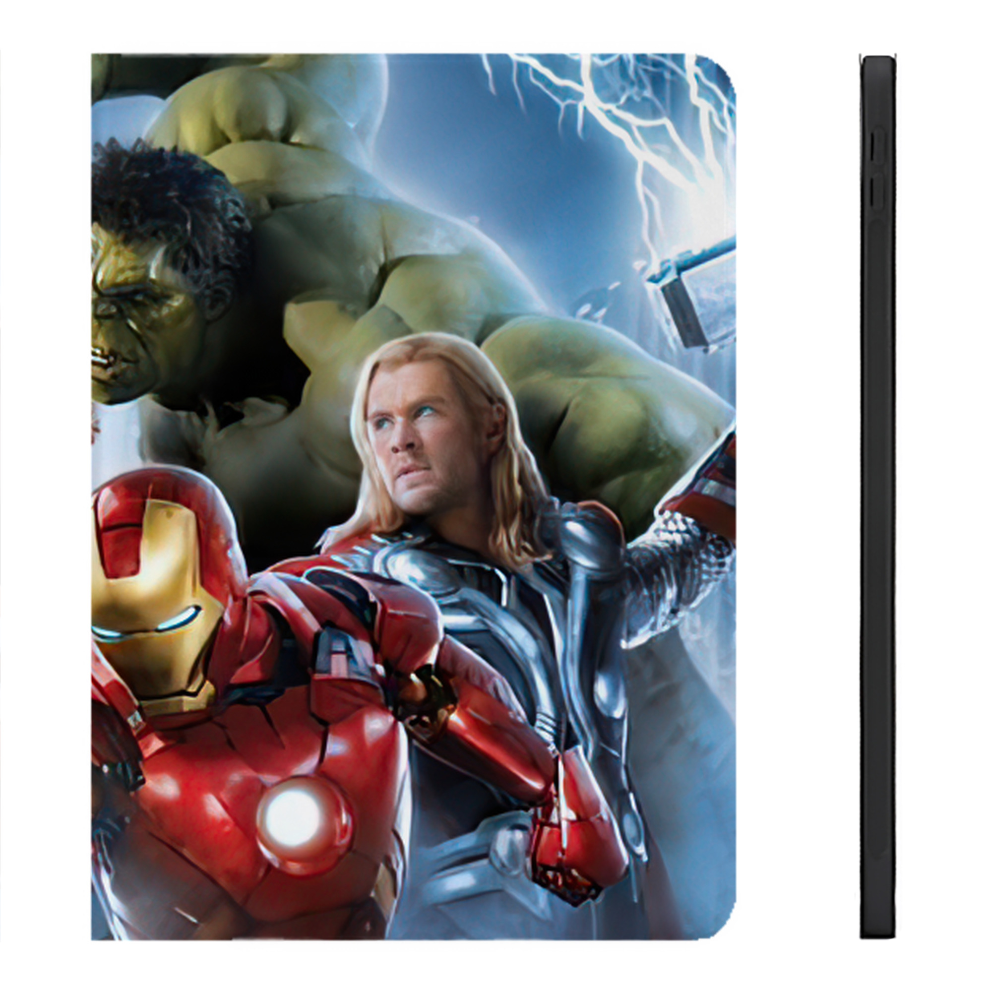 （画像用） アベンジャーズ The Avengers IPadケース ペンホルダー付き ブックスタイルデザイン